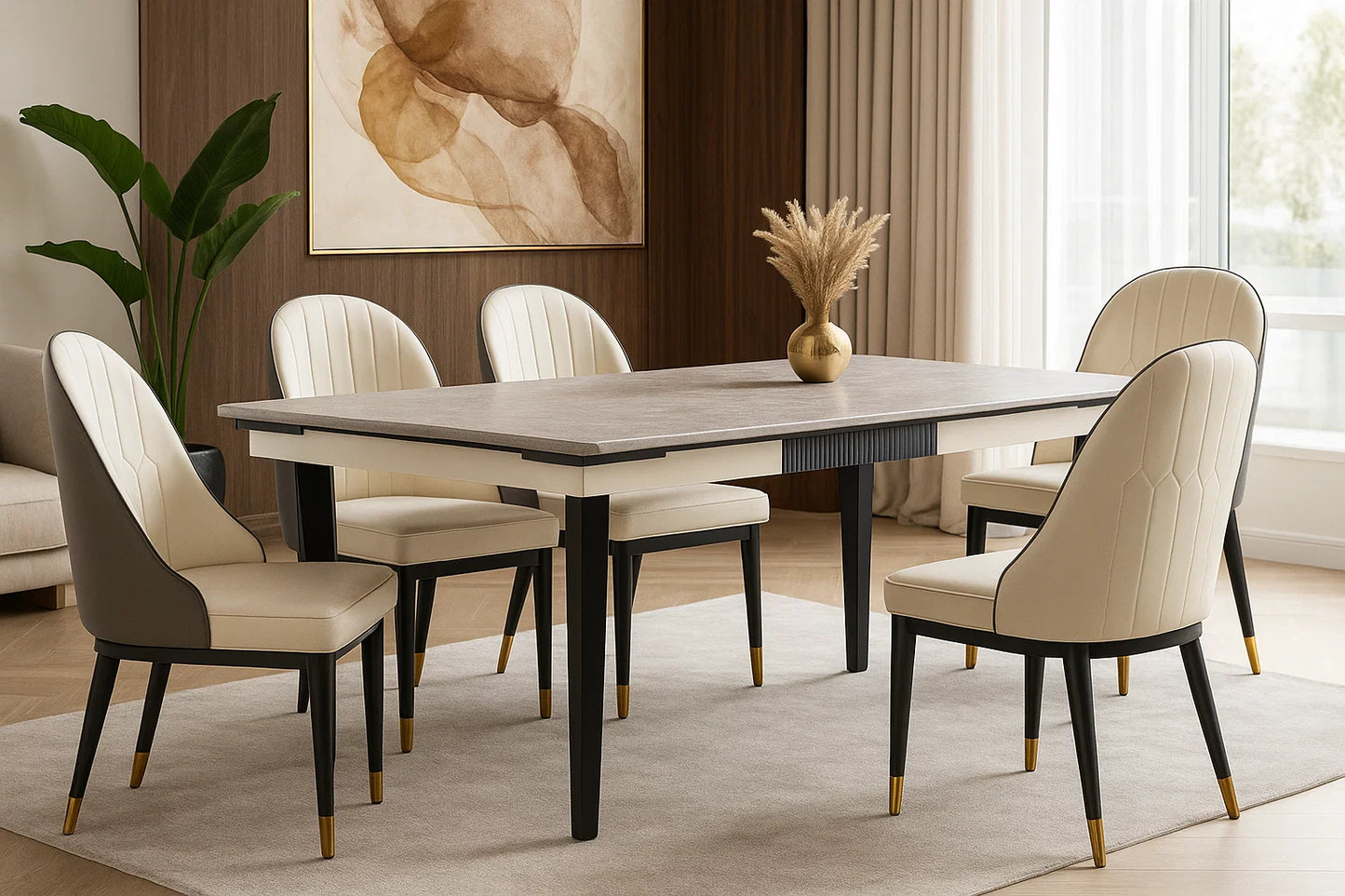 Elara GlacierEdge Dining Table Set
