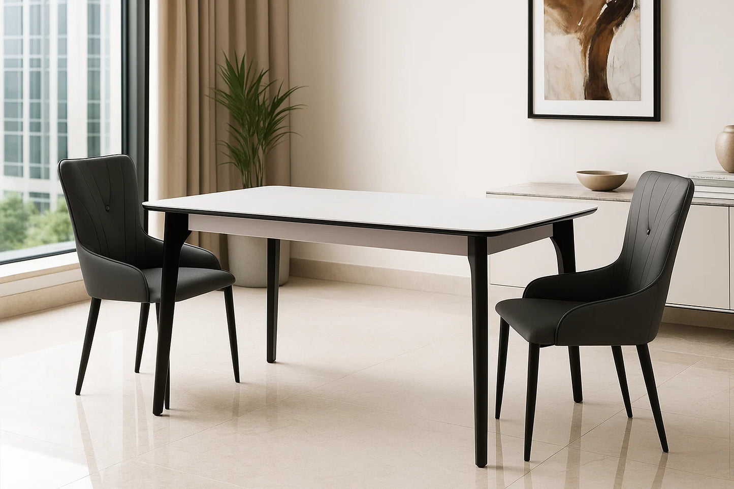 Linea Blanc Dining Table Set