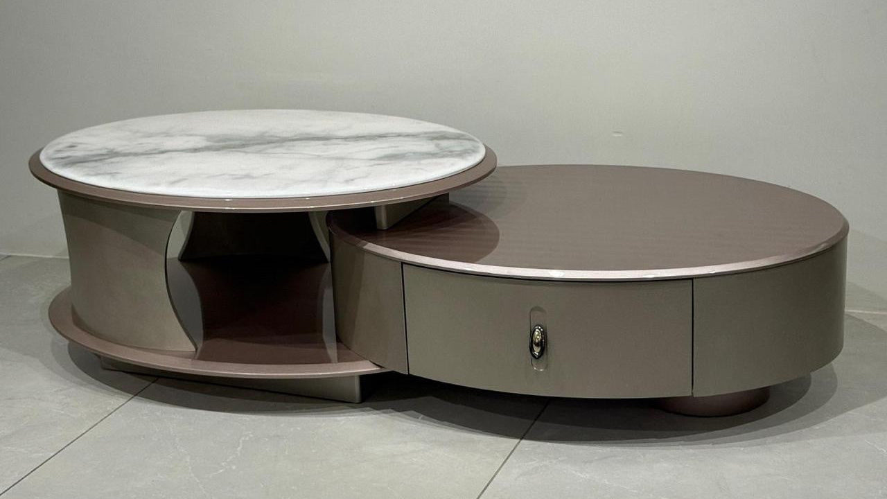 Opera Layered Marble Center Coffee Table