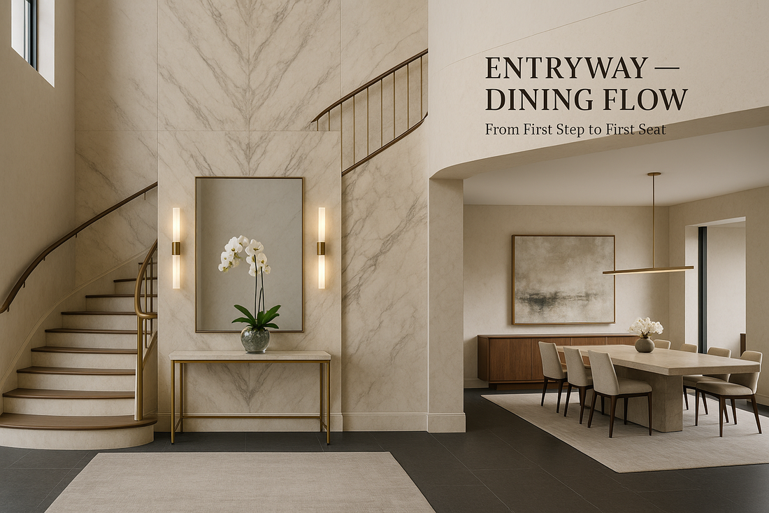 Entryway → Dining Flow: How Foyers, Consoles & Sideboards Set the Stage