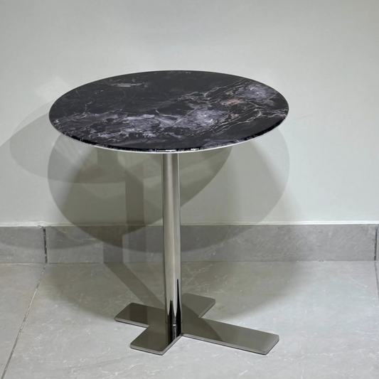 Onyx Crown Round Side Table