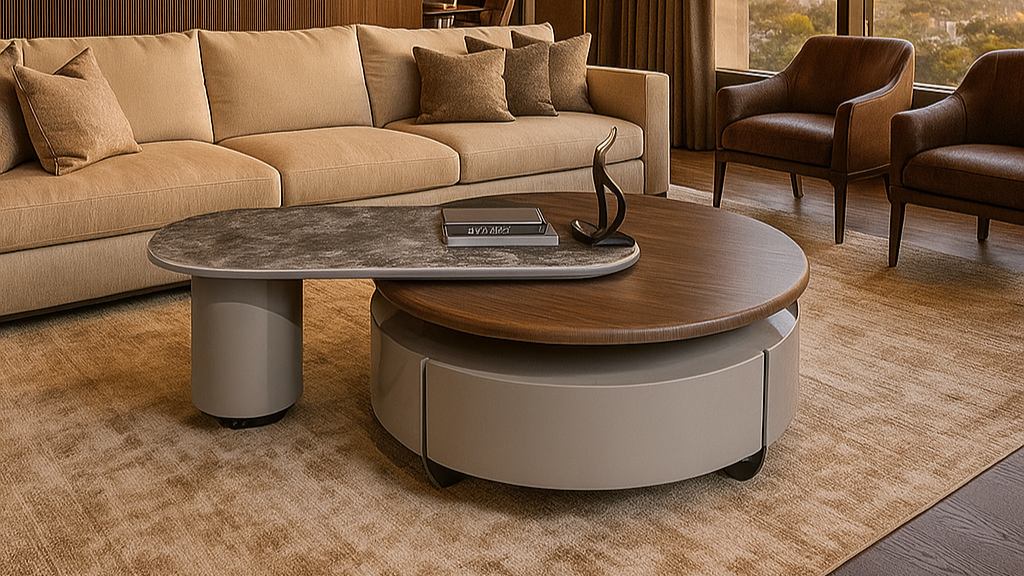 Fusion Orbit Marble Center CoffeeTable