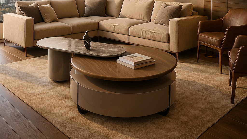 Fusion Orbit Marble Center CoffeeTable