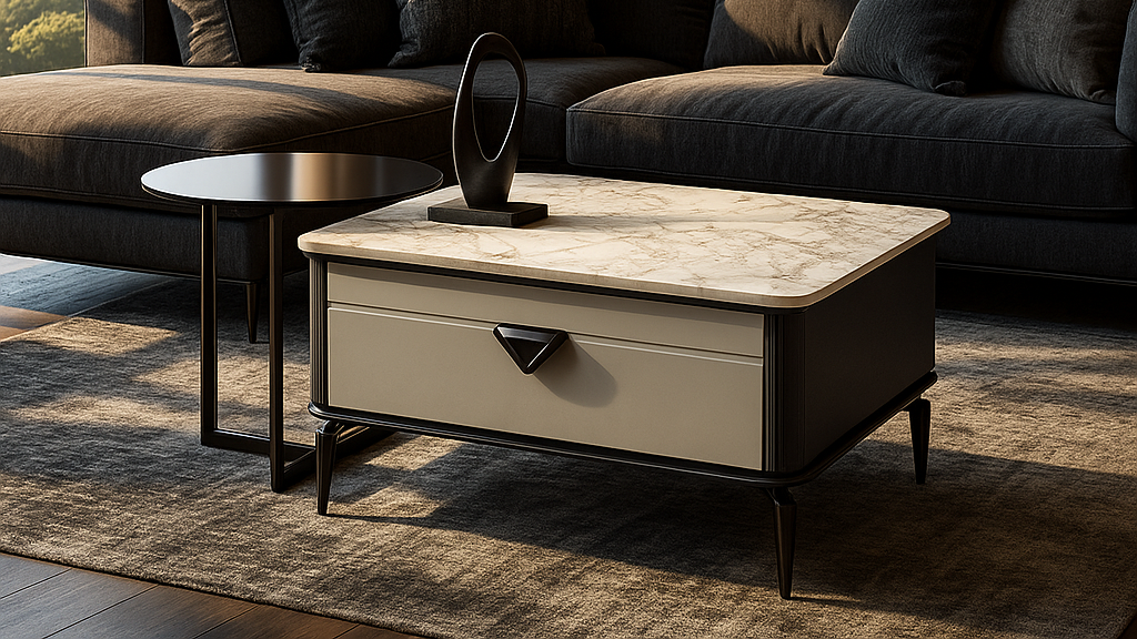 Marble Mist Nesting Center Coffee table