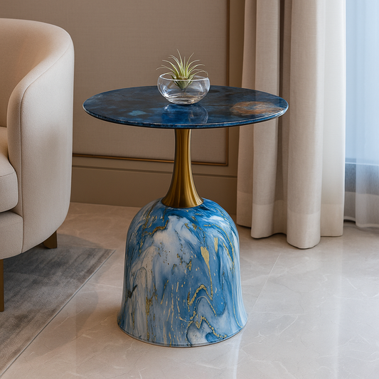 Celestia Bleu Side Table