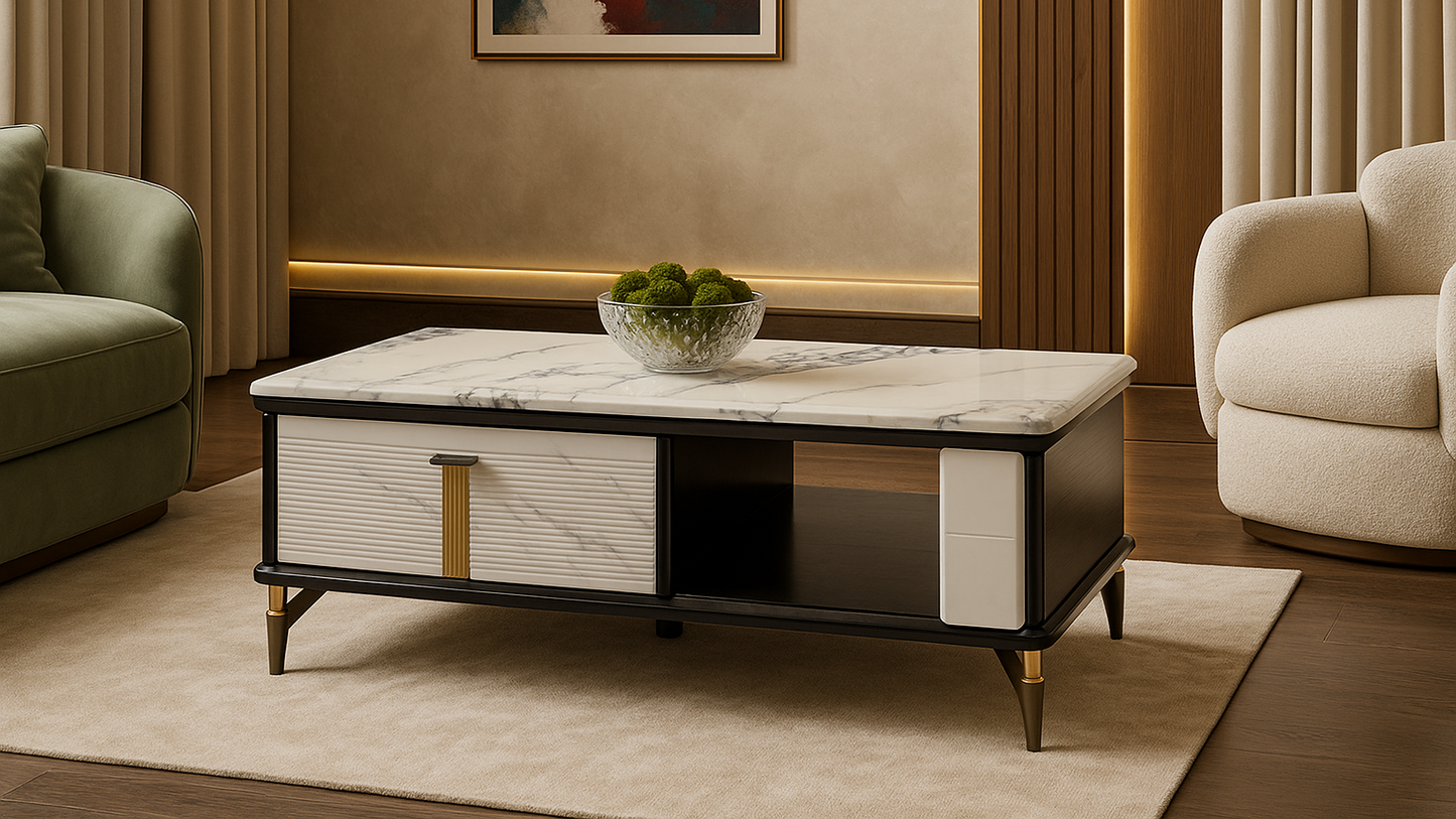 Opulent Duo-Tone Center Coffee Table