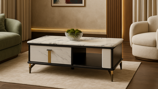 Opulent Duo-Tone Center Coffee Table