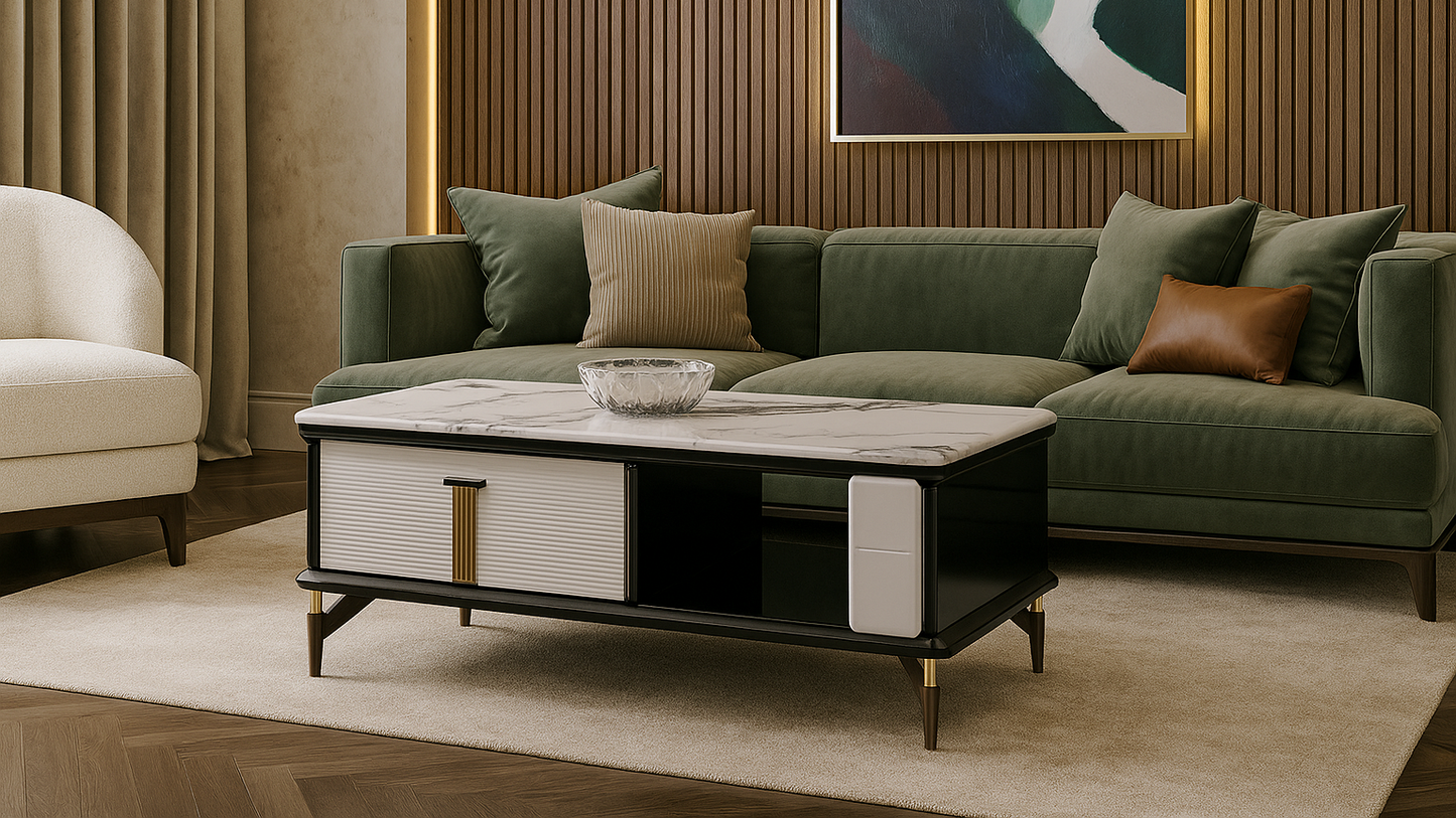Opulent Duo-Tone Center Coffee Table