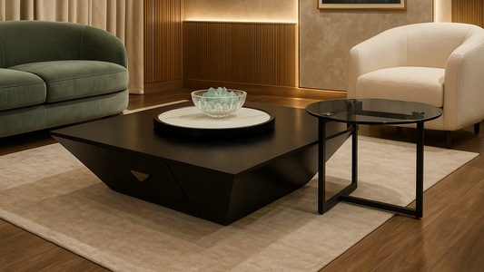 Noir Elite Wooden Center Coffee Table