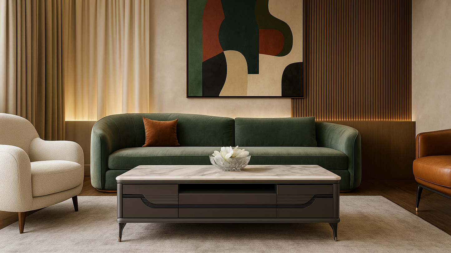 Sable Stone Center Coffee Table