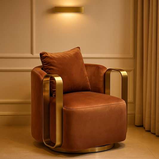 Velvet Monarch Leisure Lounge Chair