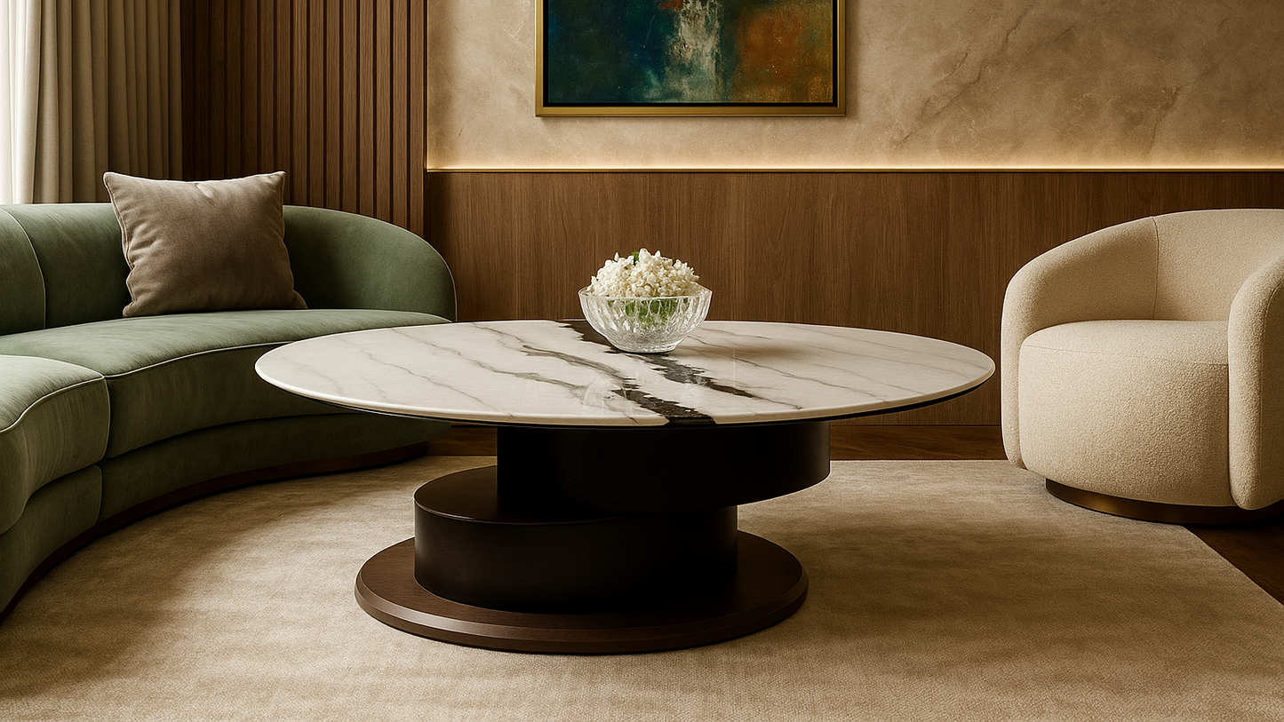Marble Eclipse Center Coffee Table