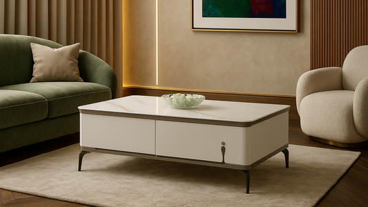 Slate Wave Center Coffee Table
