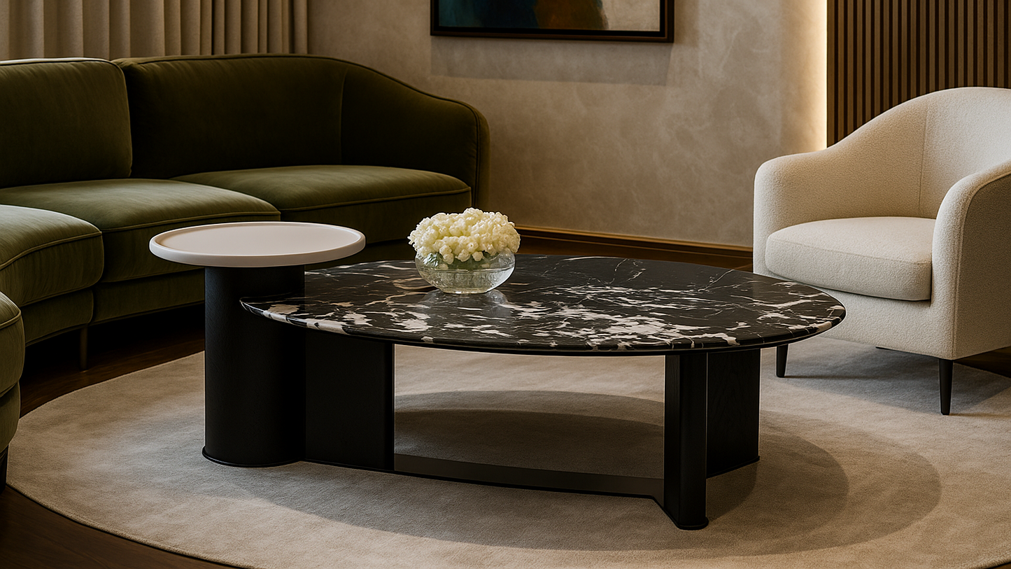 Eclipse Stone Center Coffee Table
