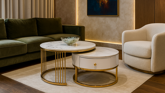 Imperial Dual Marble Center Coffee Table