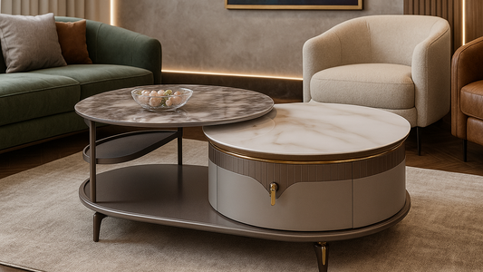 Duet Harmony Marble Center Coffee Table