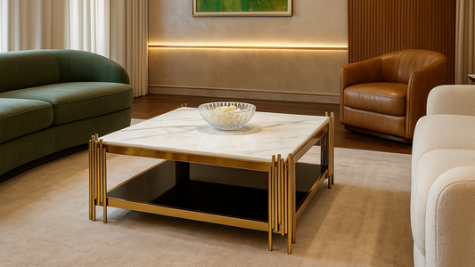 Regalia Gold Square Center Coffee Table