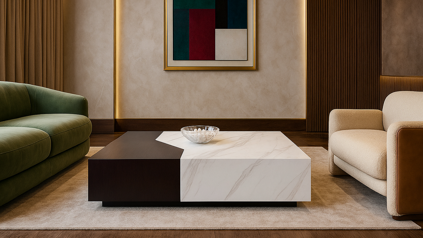 Monochrome Linea Modern Center Coffee Table
