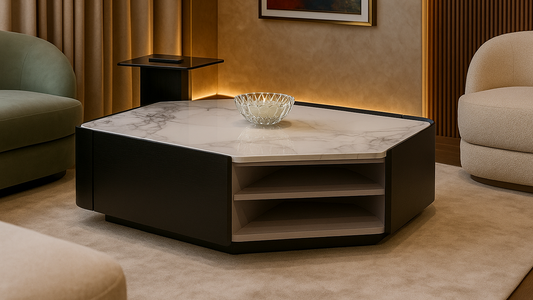 Modern Luxe Facet center Coffee Table
