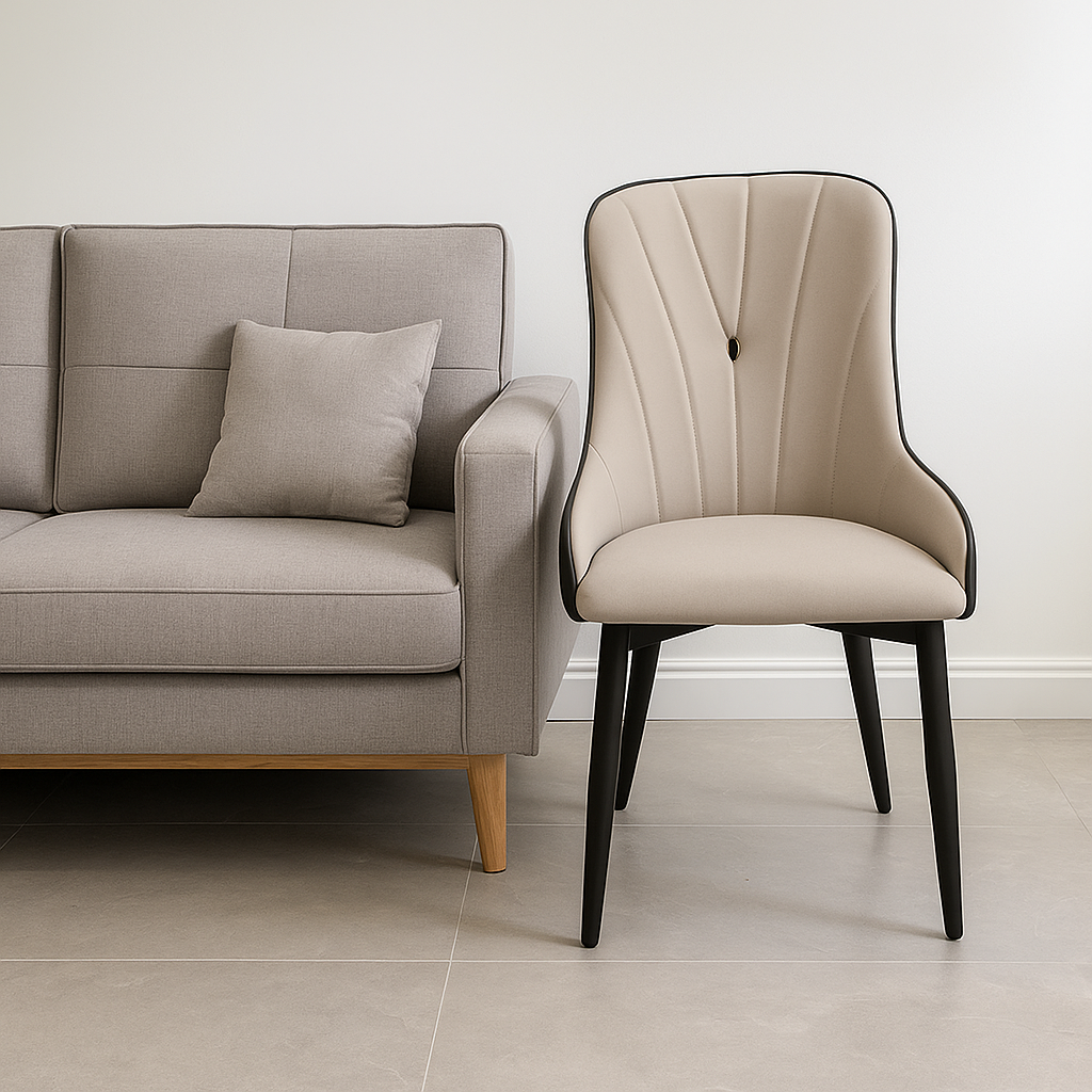 Graphite Noir Designer Dining Chair