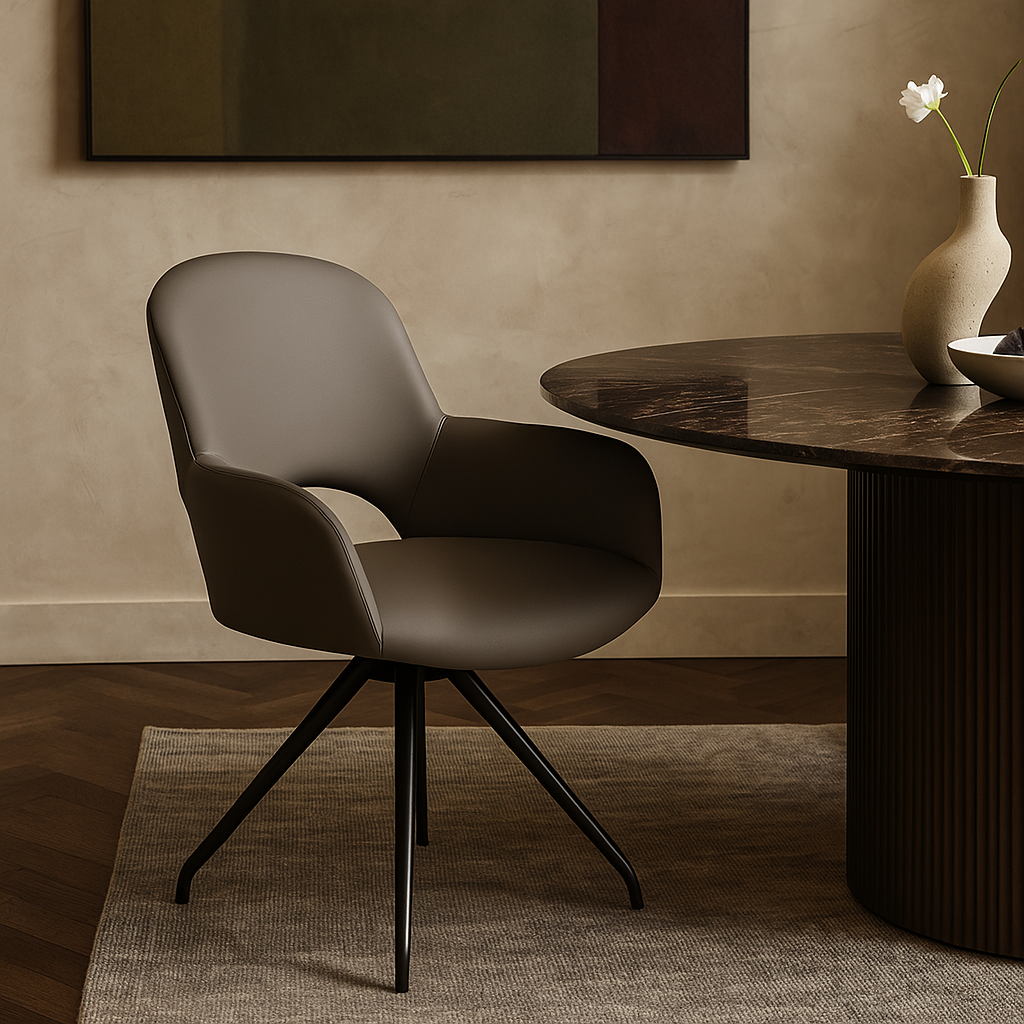 Cognac Orbit Designer Dinning Chair