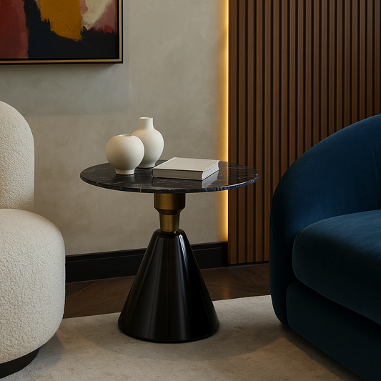 Black Eclipse Side Table