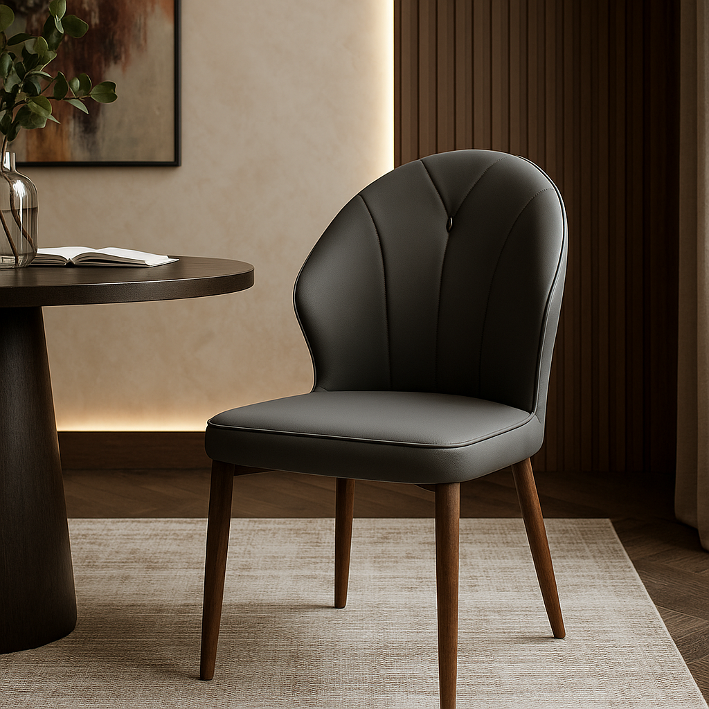 Obsidian Curve Designer Dining Chair