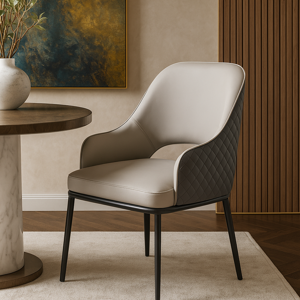 Elan Quilted Designer Dining Chair