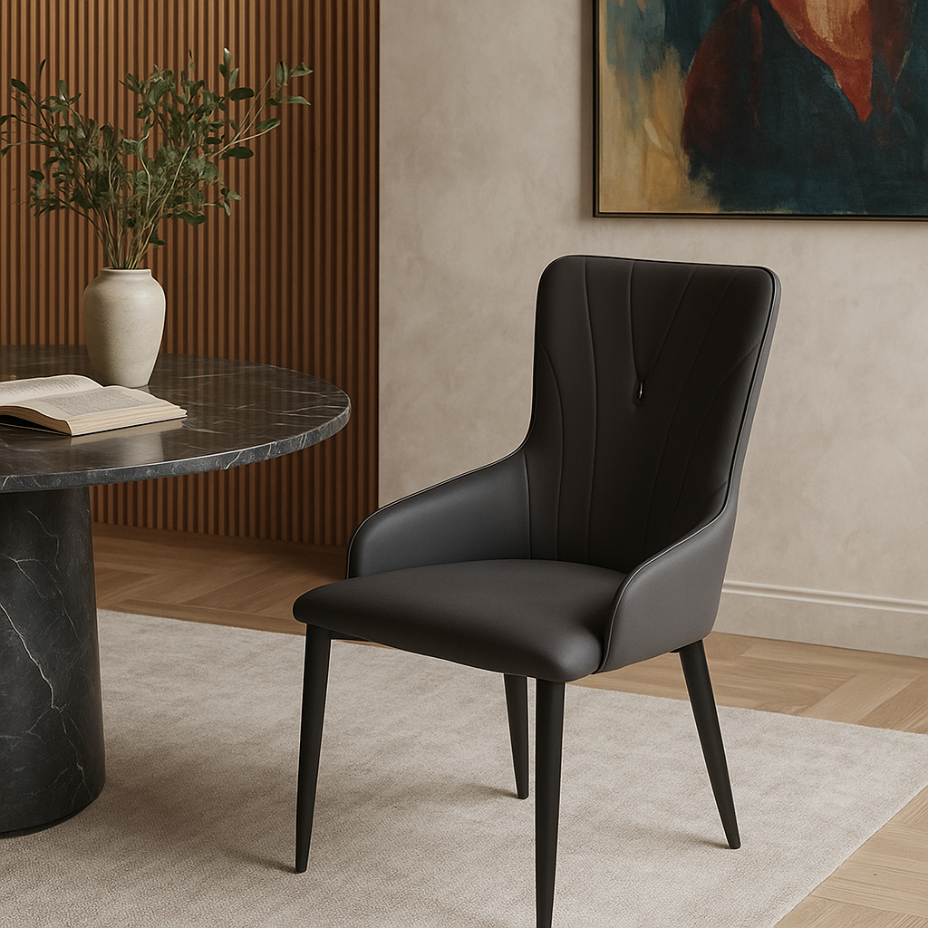 Graphite Noir Designer Dining Chair