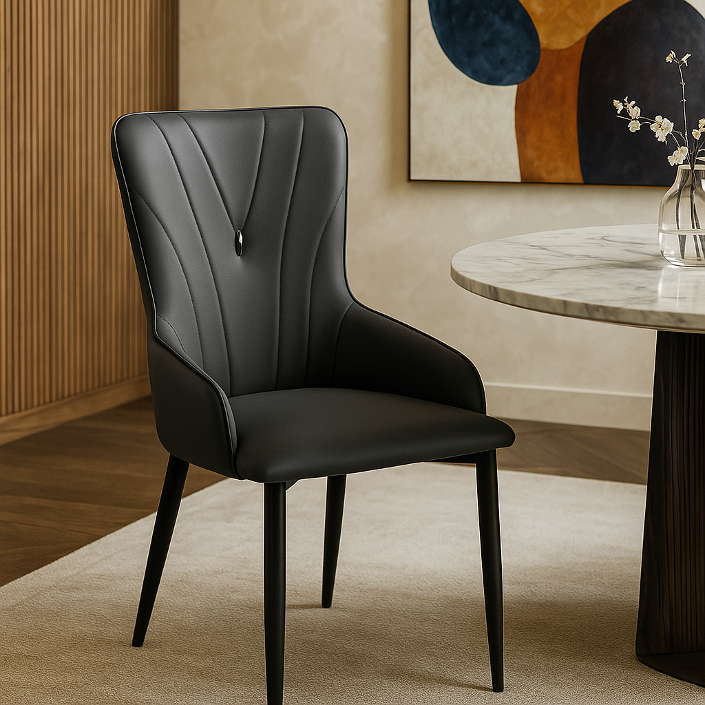 Graphite Noir Designer Dining Chair
