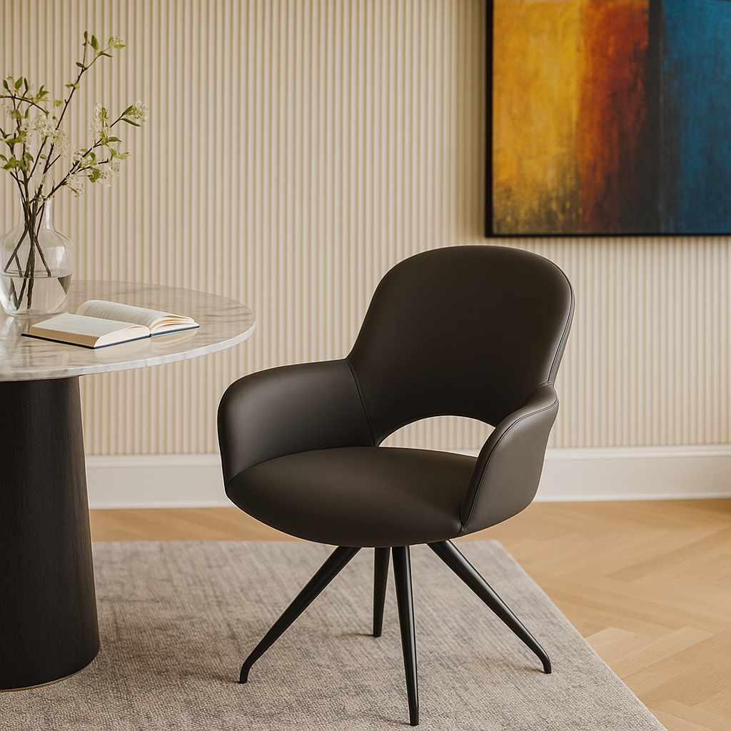Cognac Orbit Designer Dinning Chair