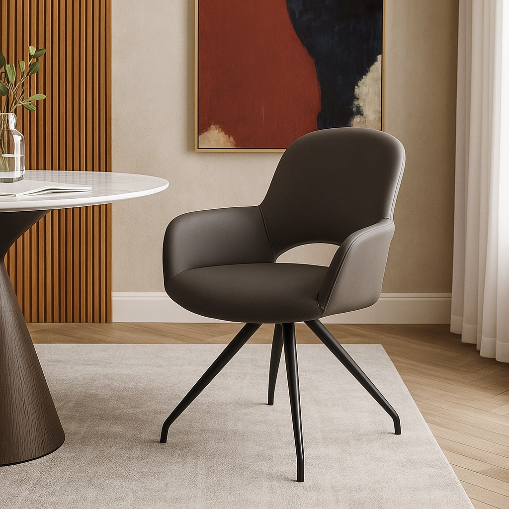 Cognac Orbit Designer Dinning Chair