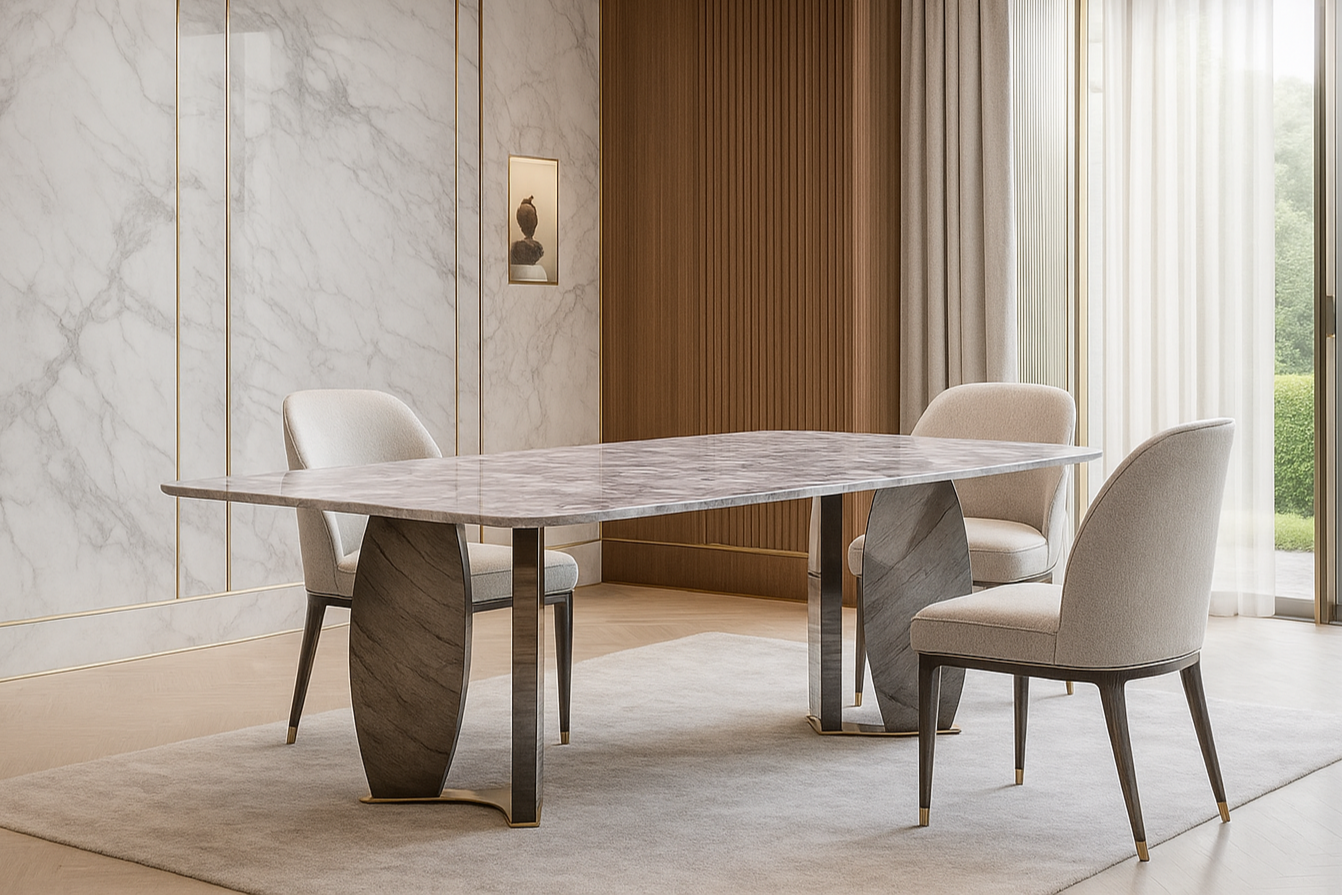Argent Flow Dining Table