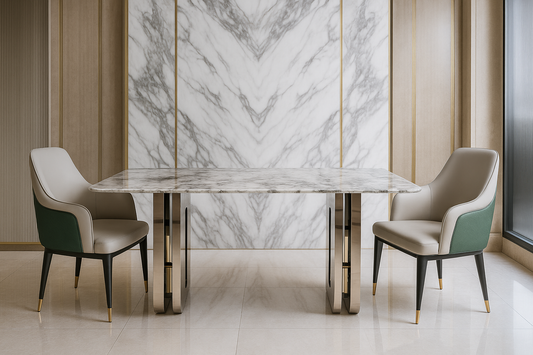 Obsidian Veil Dining Table Set