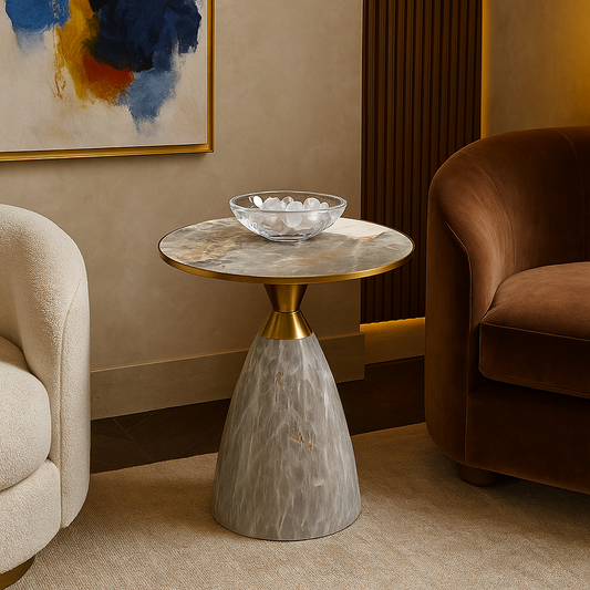Zehen Onyx Side Table