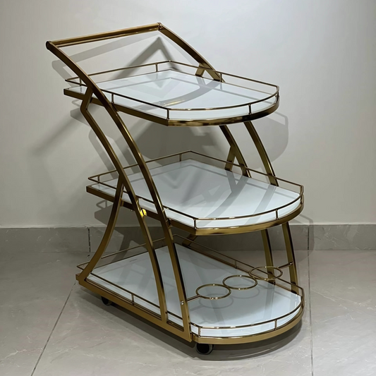 Aurora Shell Trolley Table