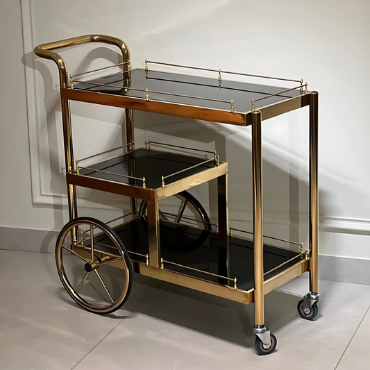 Vintage Charm Trolley Table