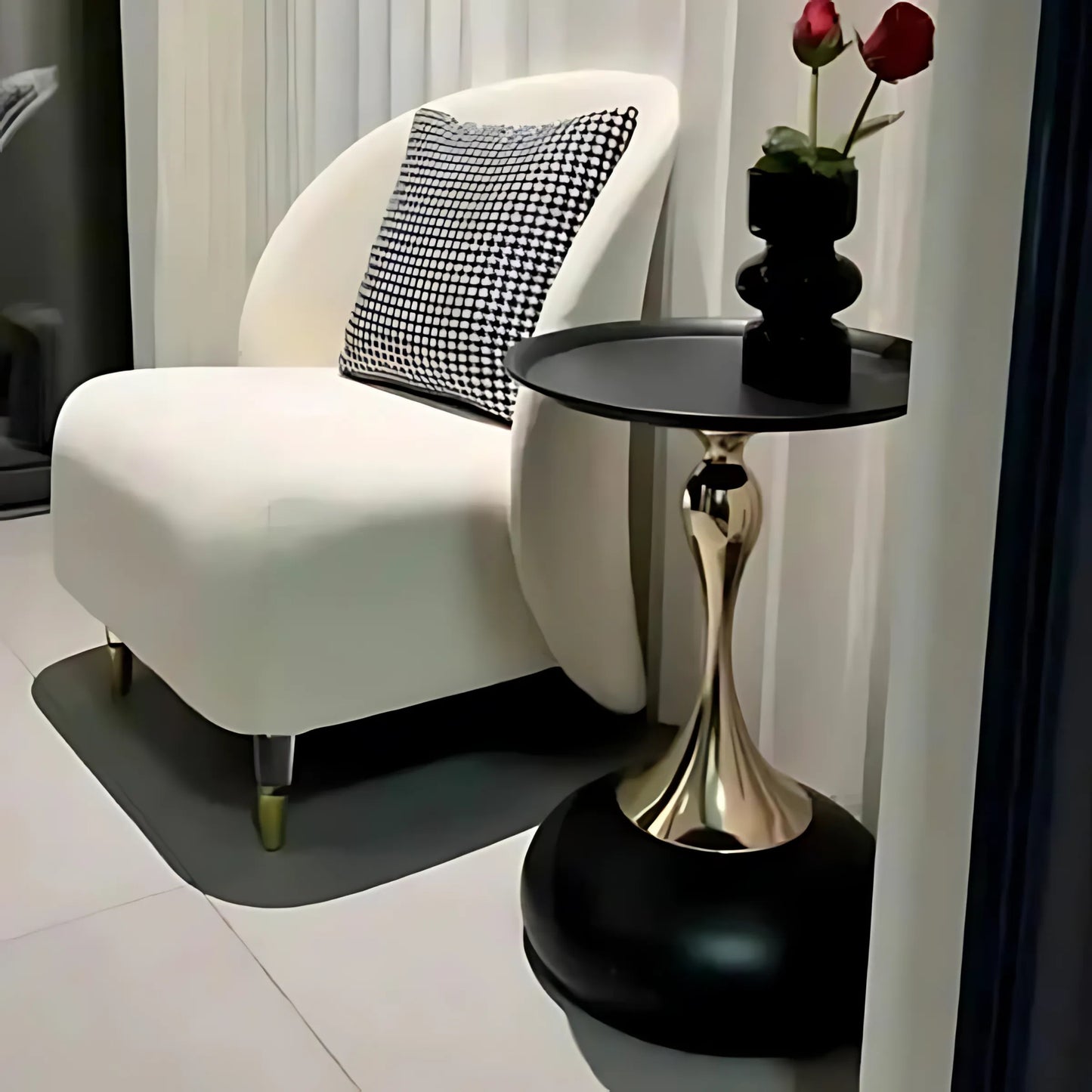 Noir Bell Accent Table