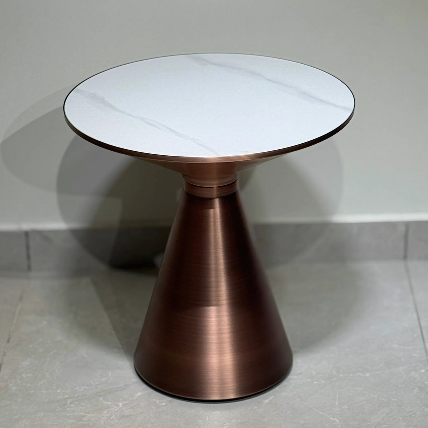 Copper Flare Accent Table