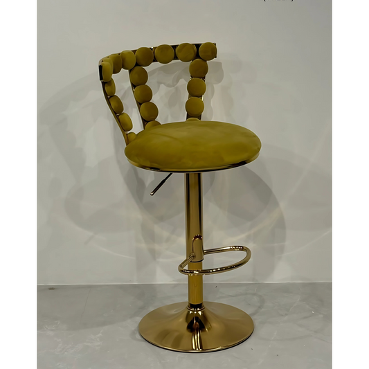 Velvet Ember Bar Chair