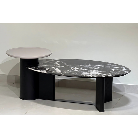 Eclipse Stone Frame Center Coffee Table