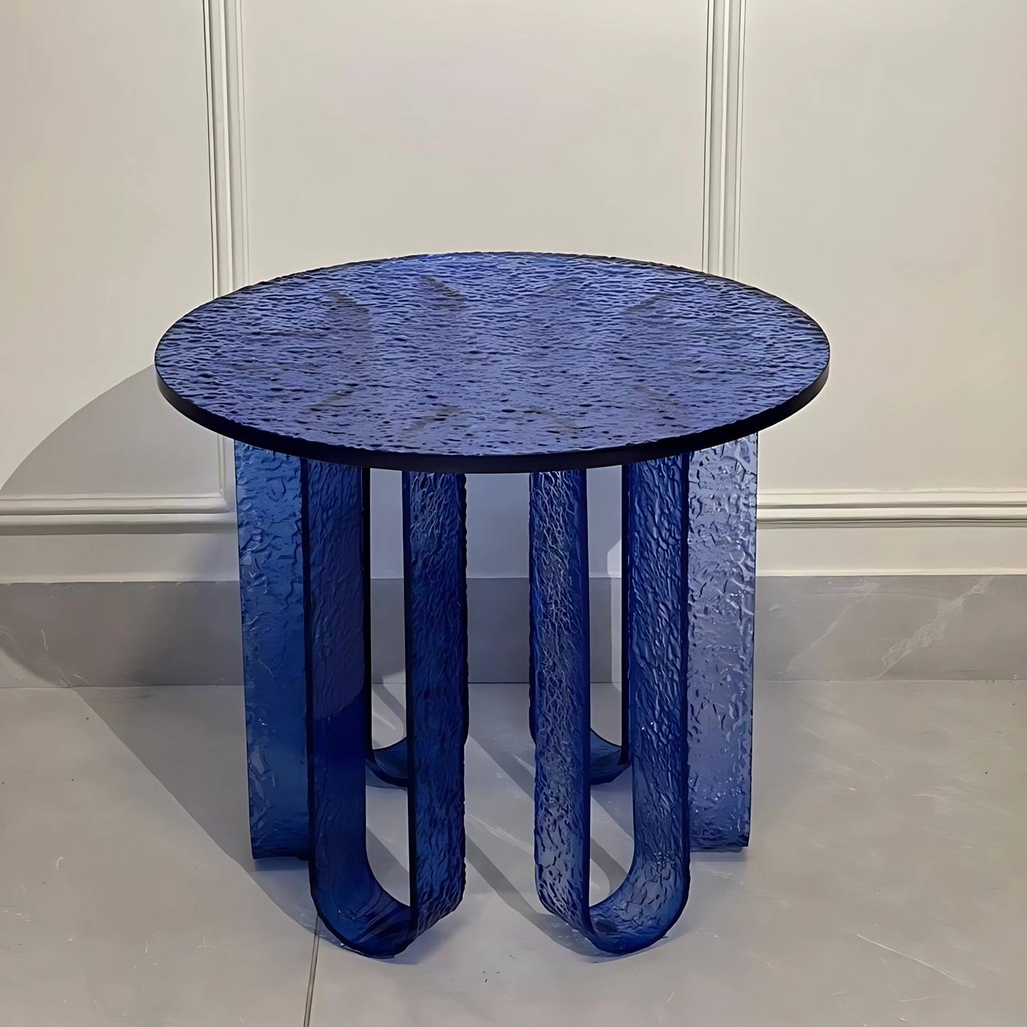 Azure Ripple Side Table