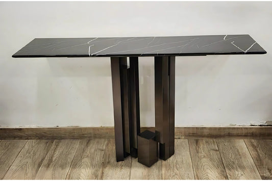 Noir Eleganza Marble Console Table