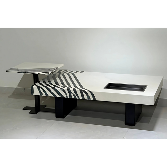 Zebrano Center Coffee Table