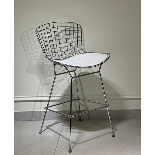 Aris Berto Luxe Wireframe Bar Chair