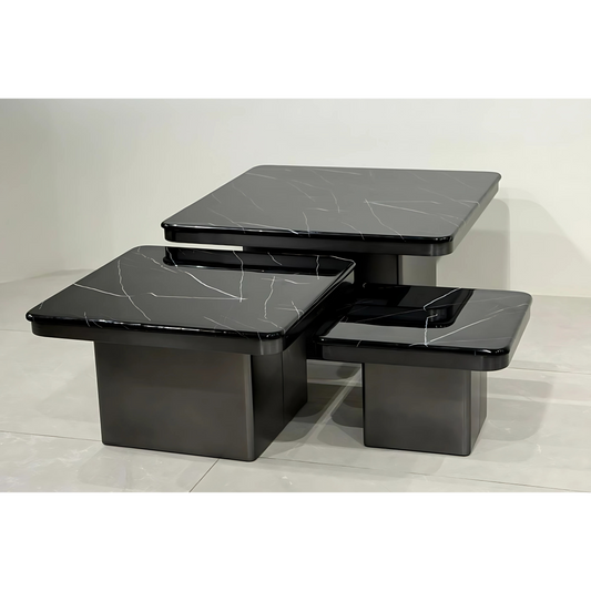 Titanium Tiers Set Center Coffee Table