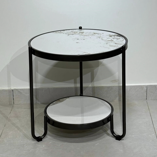Blush Crest Round Table