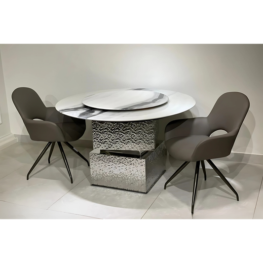 Ivory Silk Dining Table