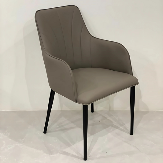 Taupe Crest Dining Chair