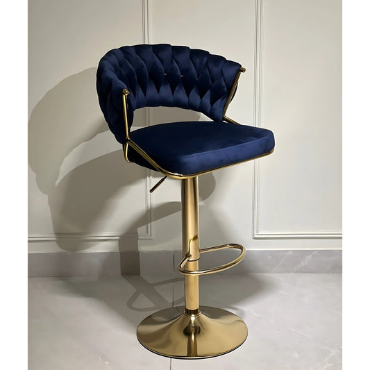Aurum Royale Velvet Bar Chair